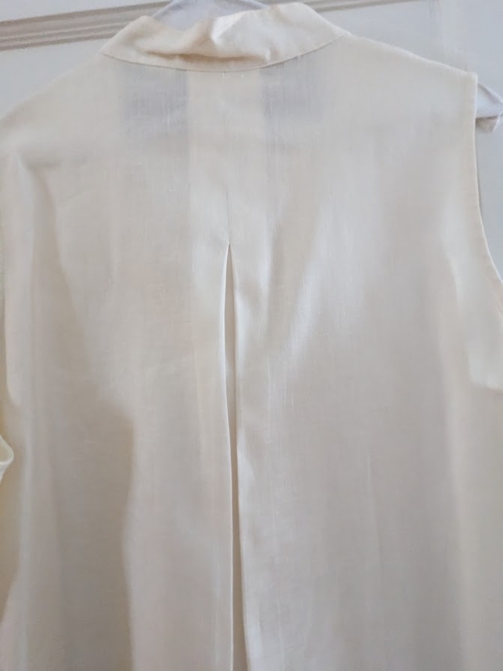 Ann Taylor Sleeveless Linen Blouse Size Large - Picture 4 of 7